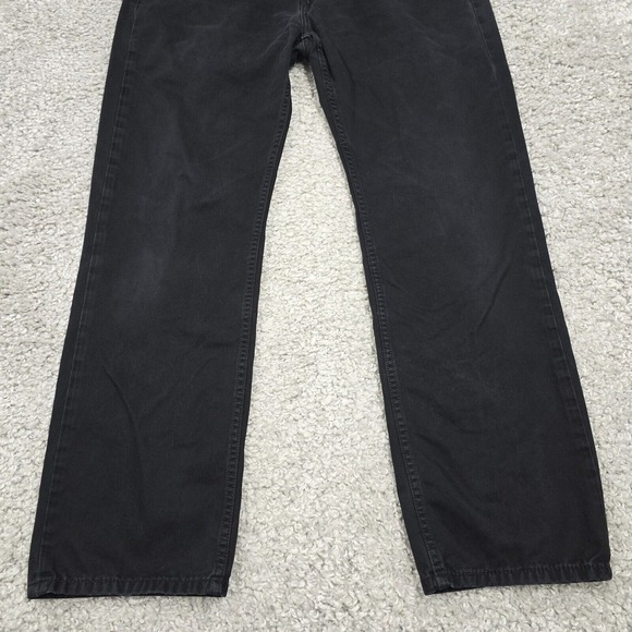 Levis 514 Pants Mens 36x32 (Fits 34x30) Black Regular Straight Mid Rise Twill - Picture 2 of 13